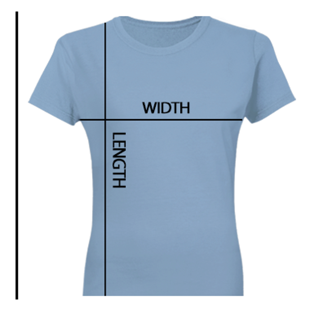 Cotton Women T-Shirt measurement guide