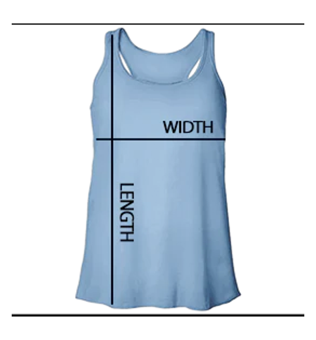 Cotton Women Tank measurement guide