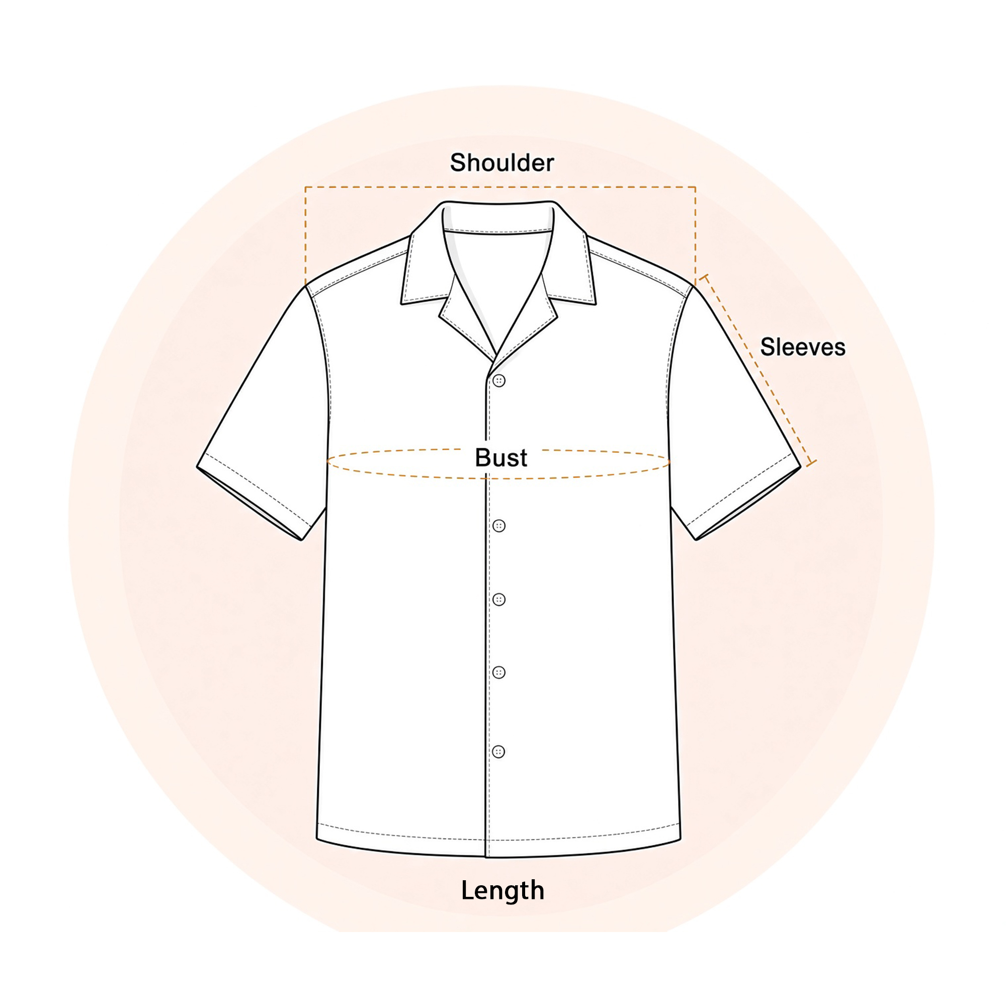 Hawaiian Shirt measurement guide