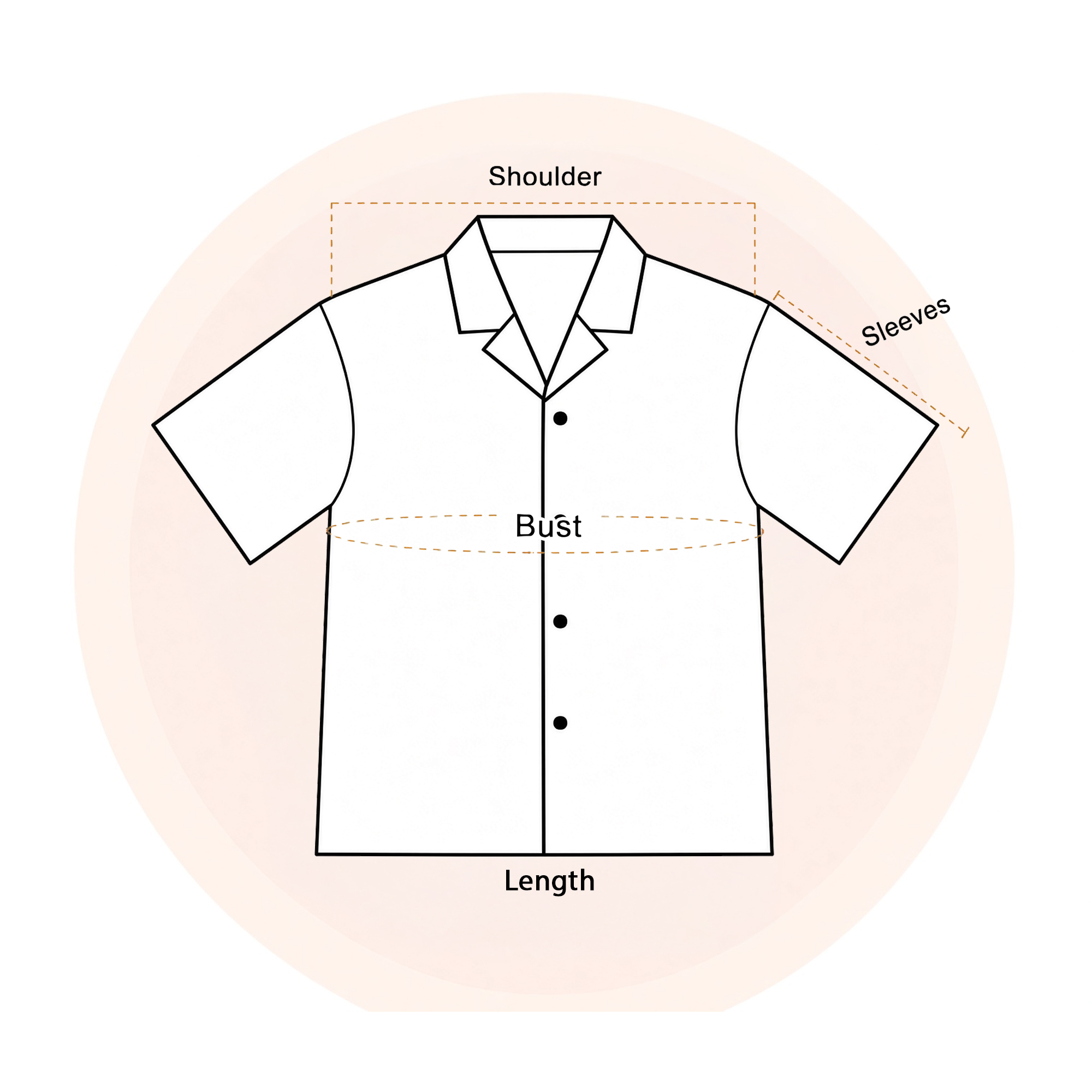 Kid Hawaiian Shirt measurement guide