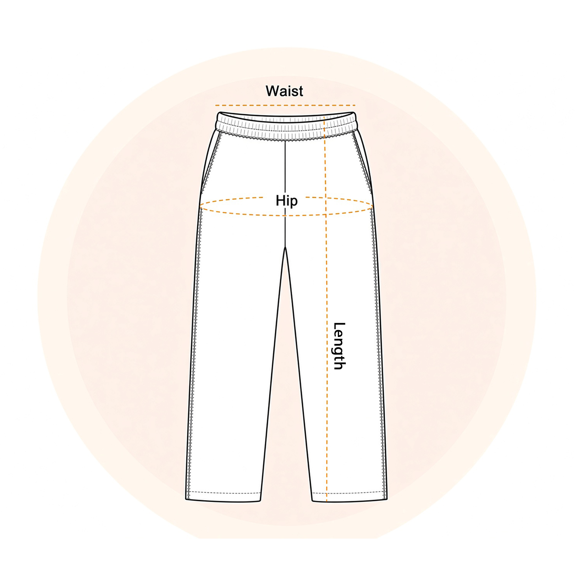 Sweatpants / Joggers measurement guide